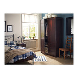 春秋西安宜家代购 IKEA 穆斯肯 衣柜带2个门+3个抽屉简约现代柜子