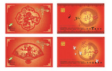 上海公交卡 交通卡 2015年J09-15 猴年生肖纪念卡 全套2枚