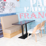 咖啡厅桌椅组合沙发实木定制咖啡馆西餐厅现代简约休闲桌椅卡座