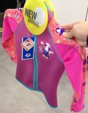香港進口arena泳衣專櫃正品 arena 女童玫紅半身保暖防曬泳衣特價