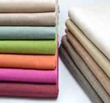 一米价 高档加厚亚麻沙发布料 素色纯色沙发套抱枕靠垫车套软包布