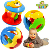 仙邦宝宝婴儿童3-6-12个月益智手抓健身运动球触觉球摇铃铃铛玩具