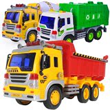 儿童大号回力工程车玩具会讲故事惯性汽车挖土挖掘机消防车工程车