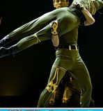 新款军旅较量舞台舞蹈服男兵现代舞演出服装成人弹力迷彩表演服装