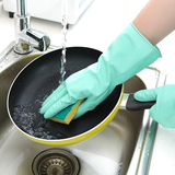 防水乳胶厨房家务手套 耐用清洁手套 洗衣洗碗家居洗碗家务手套