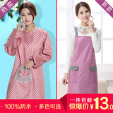 厨房罩衣 防水防油厨房韩版围裙可爱加厚冬款可爱大码时尚居家服