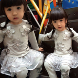 韩版女童新款秋装裙裤套装中小童卫衣长袖两件套儿童时尚公主裙潮
