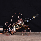欧式铁艺红酒架创意葡萄酒架客厅酒柜装饰品摆件创意酒瓶架摆设