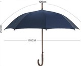 天堂伞定制广告伞印字定做可印刷logo实木纯色长柄男女商务晴雨伞