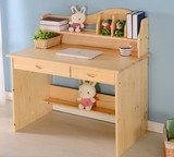 特价实木电脑桌家用课桌简易书桌小学生桌椅套装儿童学习桌写字台