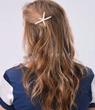 日韩时尚发饰 简约海星质感发卡发夹边夹顶夹发饰头饰饰品 发梳