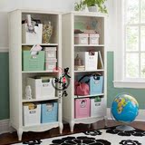 美式乡村实木儿童书柜书架法式白色多层储物柜展示柜田园环保家具