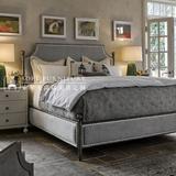 美式复古新古典法式婚床软包床实木床布艺1.5/1.8米双人四柱式床