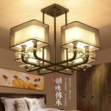 新中式吊灯客厅大气灯具现代样板房餐厅灯书房灯卧室简约水晶灯饰