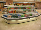 环形岛柜风幕柜/水果/蔬菜保鲜柜/酒水饮料展示柜/风冷超市冷柜
