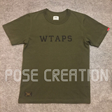 Pose定制 wtaps DESIGN SS 15aw 军绿隐藏款TEE 短袖 字母T恤