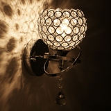 led欧式水晶壁灯床头现代简约时尚温馨单头双卧室走廊餐厅灯具