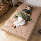 单双人日式小户型1.2布艺简约软床1.5一体实木儿童榻榻米弹簧床垫