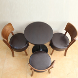 实木 咖啡厅桌椅 简约现代 主题餐厅西餐厅奶茶甜品店 沙发椅组合