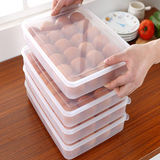单层24格鸡蛋盒冰箱鸡蛋托冰箱鸡蛋保鲜收纳盒冷藏盒塑料包装盒