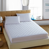 加高夹棉床笠酒店白色单件防滑纯色外贸加厚1.8m床垫套特价保洁垫