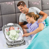 婴儿床床中床带蚊帐初新生儿便携式可折叠bb宝宝睡床旅行小床上床