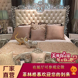 欧式床实木床1.8m新古典床后现代雕花奢华婚床双人床 床整装家具