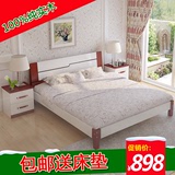 特价包邮实木床双人床1.8 1.5米大床成人床松木床单人床1.2米木床