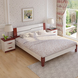包邮实木双人床1.5 1.8米大床松木儿童床单人床1.2米 简易木床