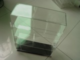 亚克力收纳盒开门展示盒透明展示柜有机玻璃玩具储物柜盒子