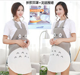 创意韩版时尚龙猫围裙 防水防油污厨房家居做饭卡通围裙长袖袖套