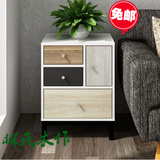 北欧床头柜 现代简约实木收纳储物柜客厅沙发边桌电话几创意边柜