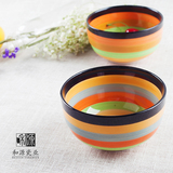 家用韩式创意瓷碗微波炉韩式吃饭碗6寸泡面碗陶瓷餐具结婚礼品