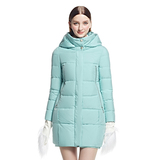 艾莱依2016冬新款韩版修身加厚显瘦中长款羽绒服女外套ERAL6053D