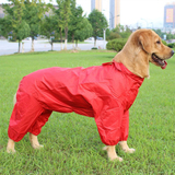 大狗雨衣中大型犬宠物雨衣雨披金毛萨摩全包四脚衣狗防水衣服
