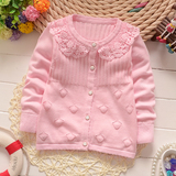 女宝宝针织外套长袖春装韩版开衫婴儿衣服0-1-3岁纯棉毛衣外穿服