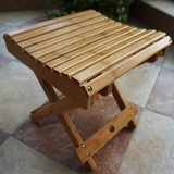 楠竹实木折叠凳子户外便携式小板凳钓鱼马扎家用儿童凳靠背椅家具