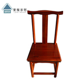 实木简约休闲椅小餐椅子圆盘豆红原木靠背椅礼品定制椅子厂家直销