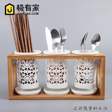 多功能筷子筒陶瓷筷笼筷桶韩式包邮防霉沥水筷架厨房餐具盒筷子笼