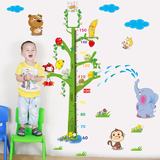 长颈鹿卡通身高墙贴儿童房间卧室创意装饰宝宝测量身高贴纸可移除