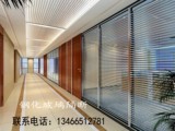 北京办公室隔断墙钢化玻璃隔断墙百叶高隔断屏风铝镁合金隔断隔间
