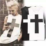 BIGBANG演唱会应援打歌服 GD权志龙十字架同款 潮男女夏季短袖T恤