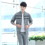 2016春秋季男士运动套装长袖运动服男式韩版立领卫衣休闲套装潮