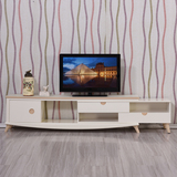 电视柜茶几组合墙套装伸缩地柜简约现代烤漆北欧风新款家具实木