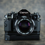 二手Canon/佳能A-1胶片胶卷相机+50mm-1.4镜头(套机）
