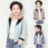 男童秋装鹿皮绒外套儿童韩版上衣3-5-8岁男宝宝时尚小西装外套潮