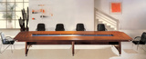 厂家直销大型会议桌开会长条桌油漆贴实木皮会议桌椅组合培训桌