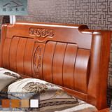 简约现代中式实木床 橡木床1.5 1.8米双人床婚床木头原木卧室家具