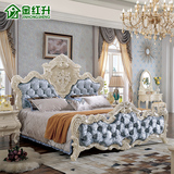 金红升 欧式床双人床1.8米法式雕花布艺床婚床公主床新古典简欧床