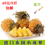 进口泰国小菠萝 新鲜热带水果普吉岛迷你菠萝5斤装香水凤梨包邮